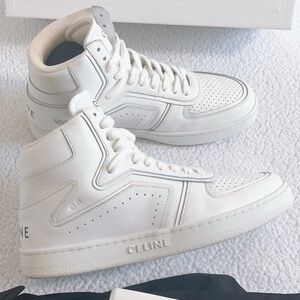 Celine CT-01 Z Leather High-Top Sneakers
